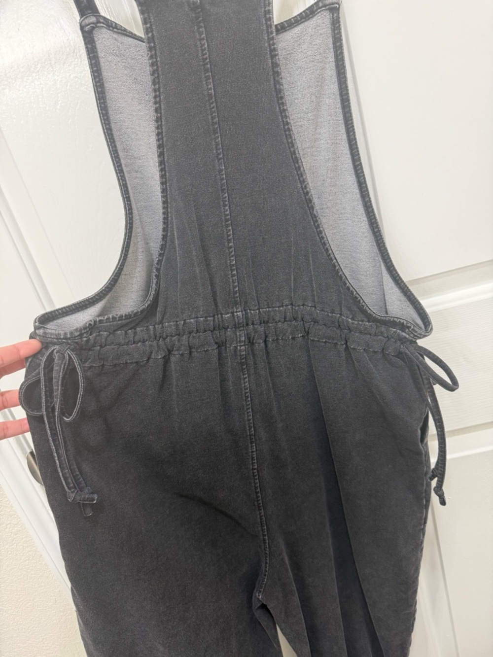 Mono B Mineral Wash Cinch Waist Jumpsuit  Oversized Size S-L - Picture 3 of 8